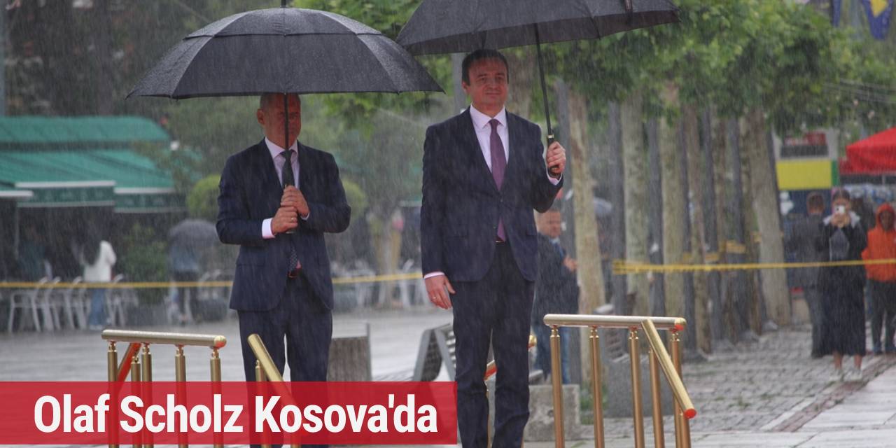 Olaf Scholz Kosova'da