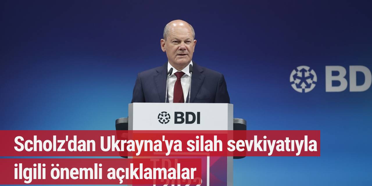 Scholz'dan Ukrayna'ya silah sevkiyatıyla ilgili önemli açıklamalar
