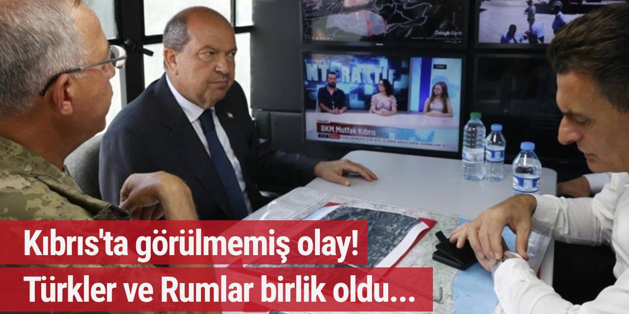 Kıbrıs'ta görülmemiş olay! Türkler ve Rumlar birlik oldu...