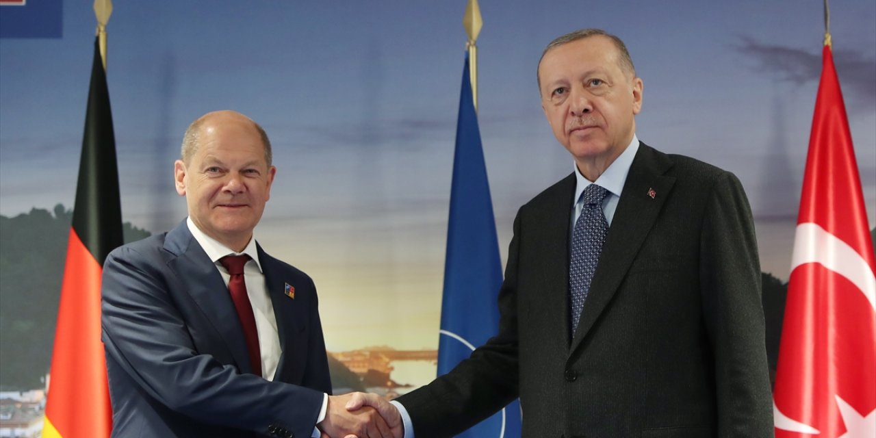 Scholz ile Erdoğan görüştü