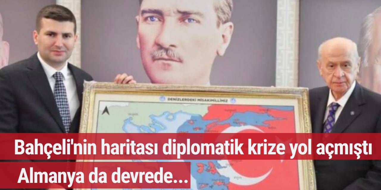 Bahçeli’nin haritalı fotoğrafının başlattığı tartışma büyüyor: Yunanistan’dan sonra Almanya da devrede