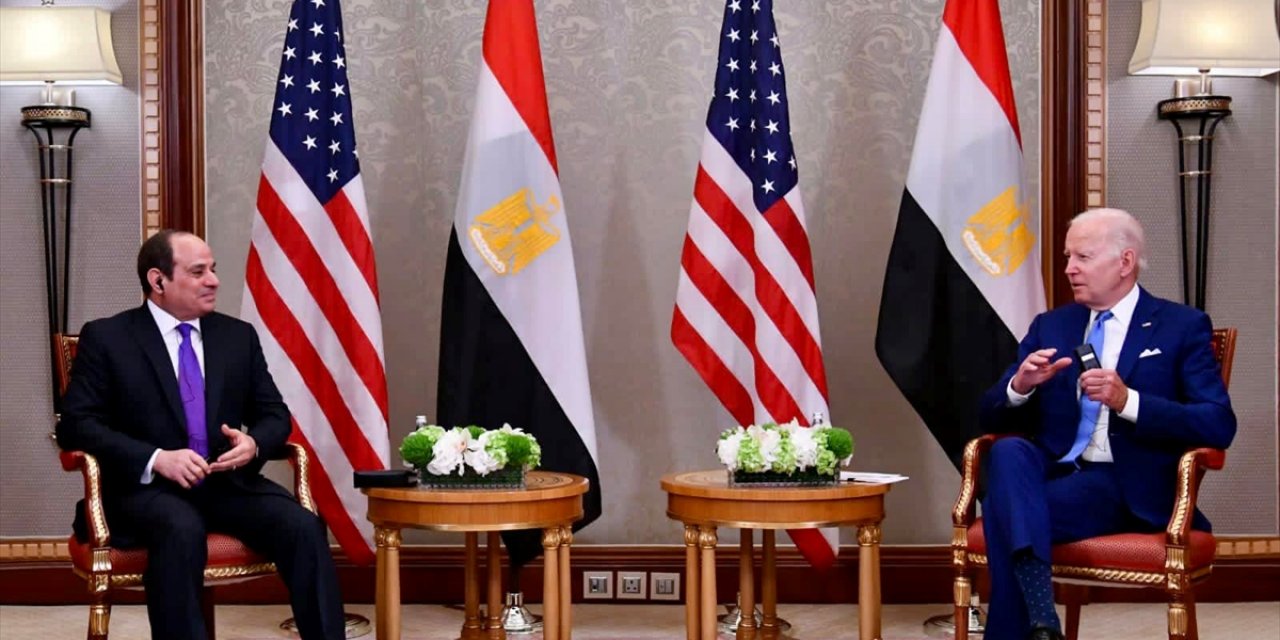 Mısır Cumhurbaşkanı Sisi ile ABD Başkanı Biden "stratejik ortaklığı" görüştü