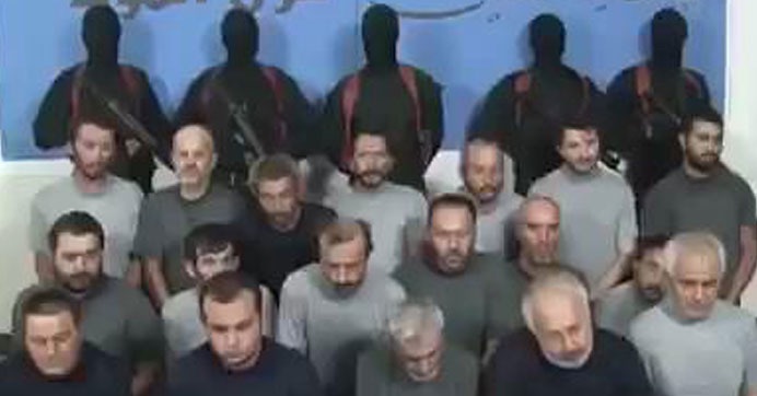 Kaçırılan Türk işçilerin ilk görüntüsü