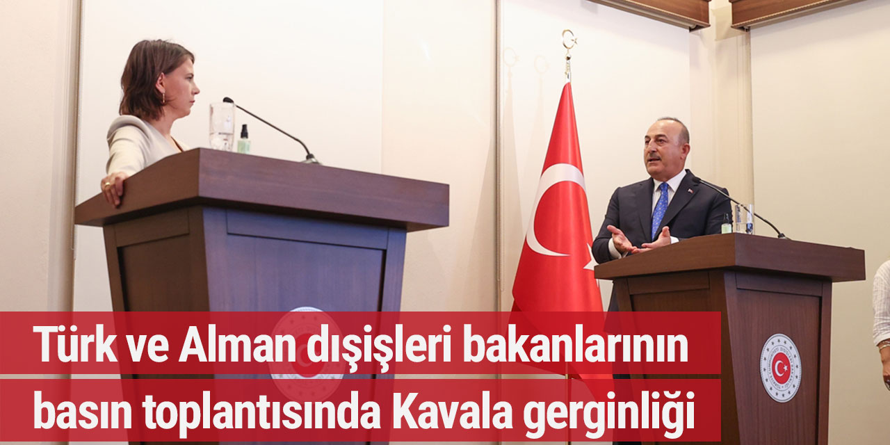 Türk ve Alman dışişleri bakanlarının basın toplantısında Kavala gerginliği