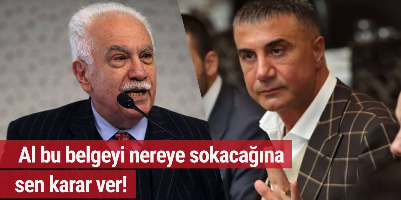 Sedat Peker'den Doğu Perinçek'e: Al nereye sokacağına sen karar ver!
