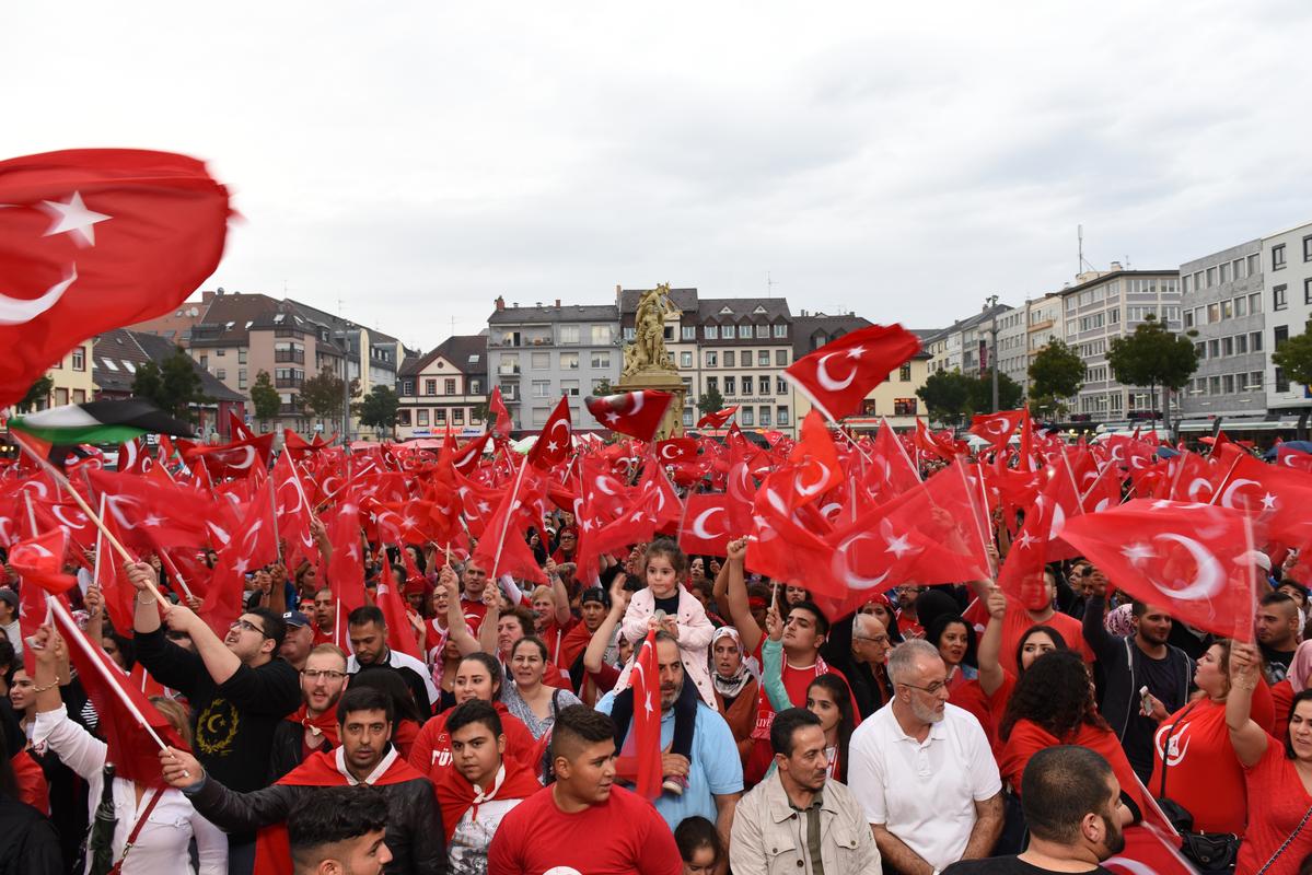 Mannheim'da terör protestosu