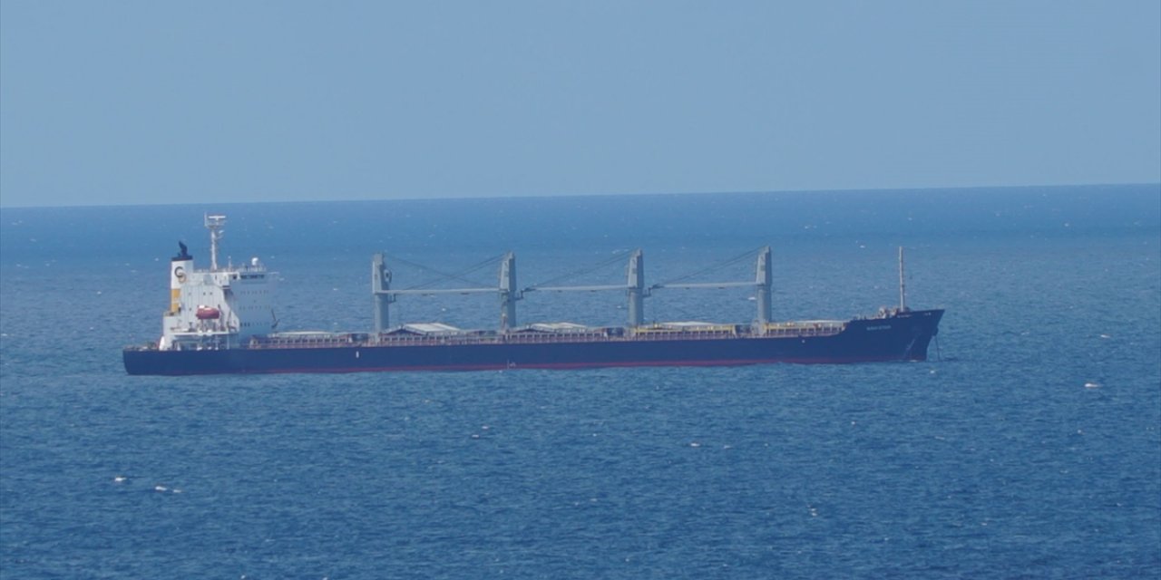 Odessa'dan gelen "Navi-Star" gemisi İstanbul'un kuzeyinde demirledi
