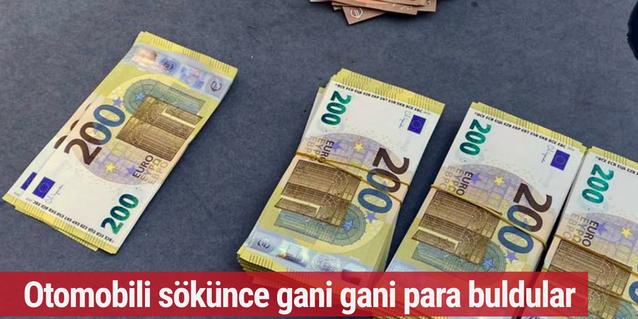 Otomobili sökünce gani gani para buldular