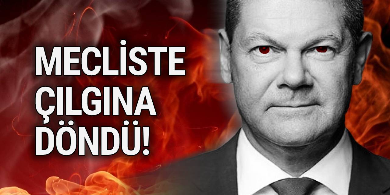 Eleştirilere dayanamayan Scholz mecliste öfkeden çılgına döndü