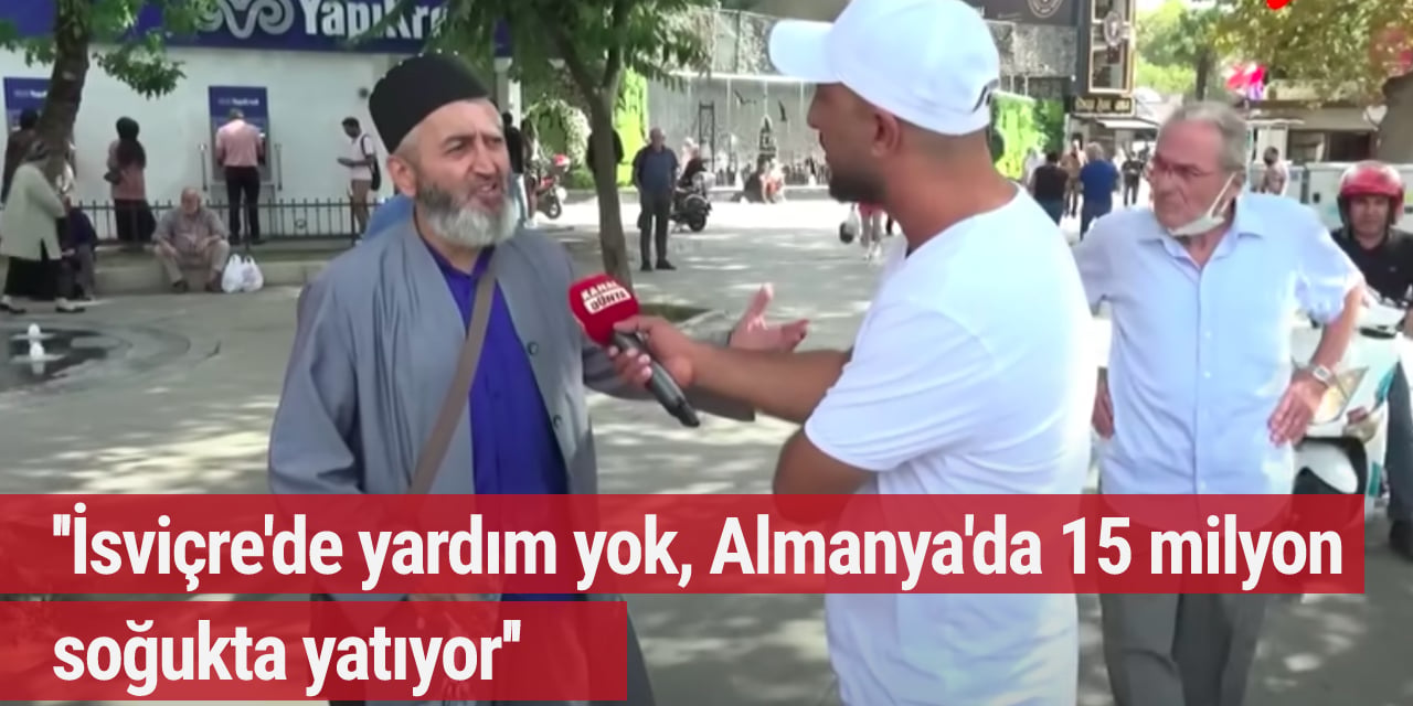 ''İsviçre'de yardım yok, Almanya'da 15 milyon soğukta yatıyor'' dedi o anlar sosyal medyada gündem oldu