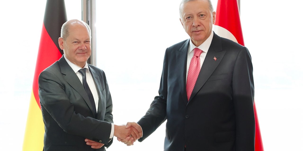 Scholz ile Erdoğan görüştü