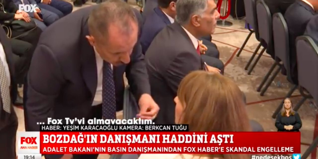 Bakanın danışmanından FOX muhabirine uyarı! ''Rica ediyorum, soru sormayın"