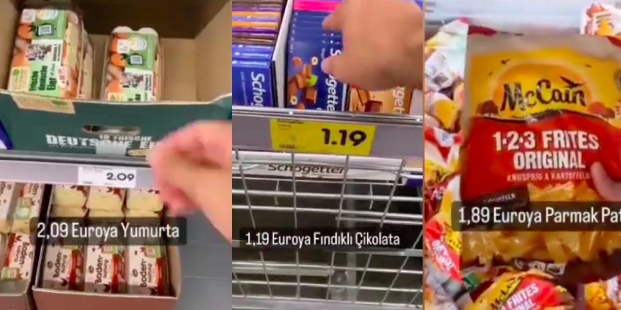 '10 Euro ile Almanya'da alışveriş' sosyal medyayı salladı! Sayfalarca yorum yağdı...