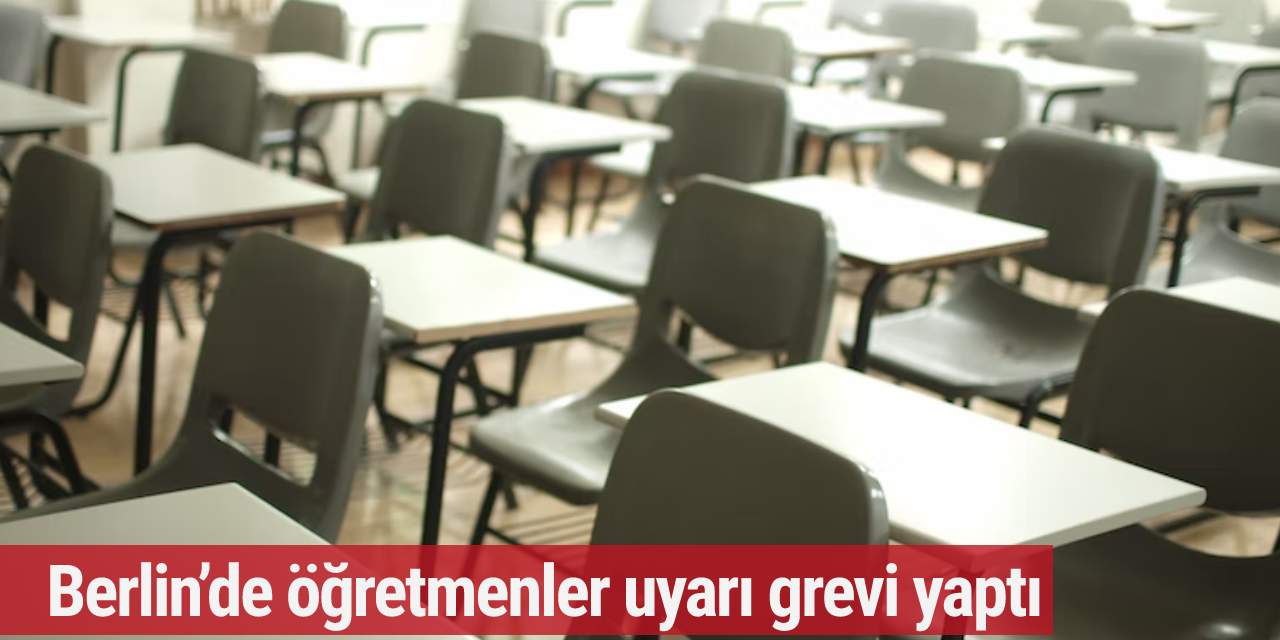 Berlin’de öğretmenler uyarı grevi yaptı