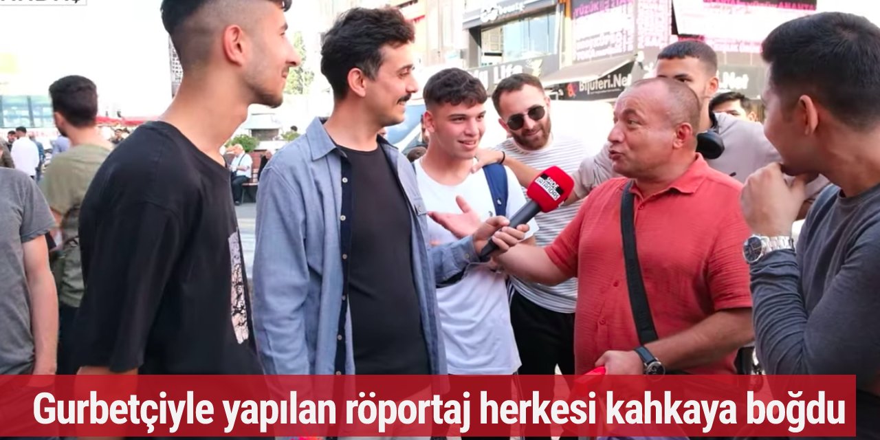 Sokak röportajında Almanya'dan gelen Türk herkesi kahkaya boğdu