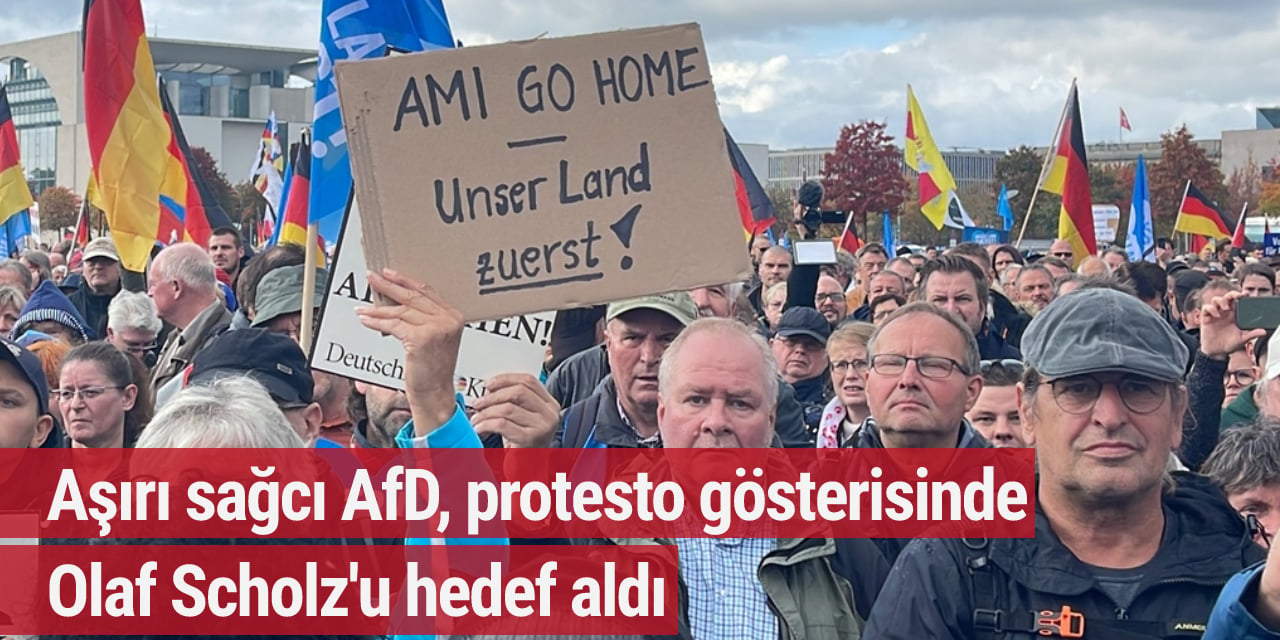 Aşırı sağcı AfD partisinden protesto