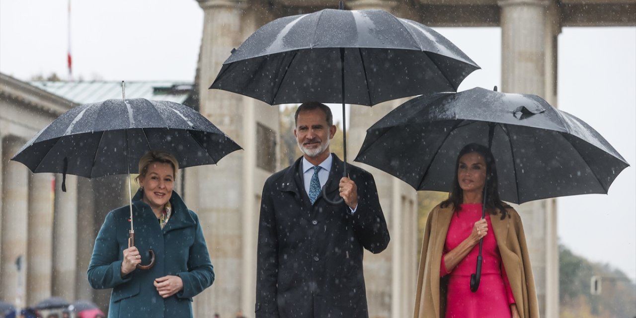 İspanya Kralı 6. Felipe ve eşi Kraliçe Letizia Almanya'da