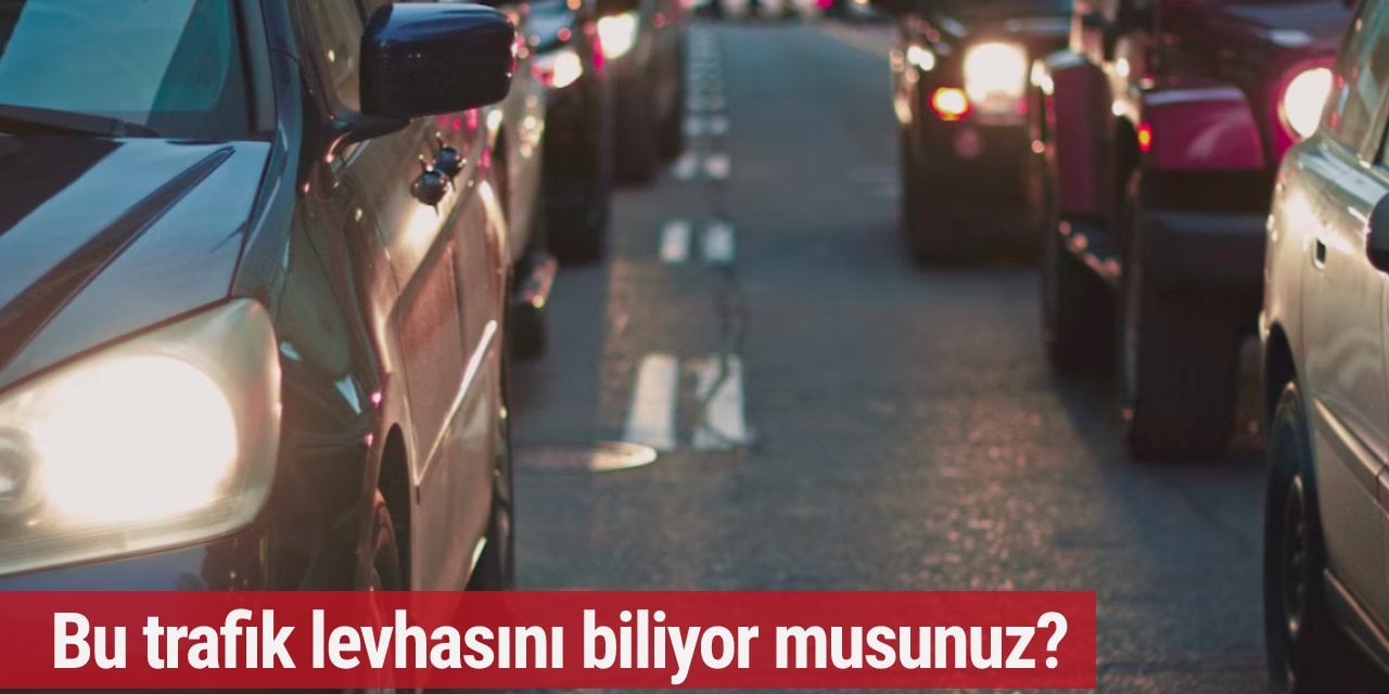 Bu trafik levhasını biliyor musunuz? 70 Euro para cezası var...