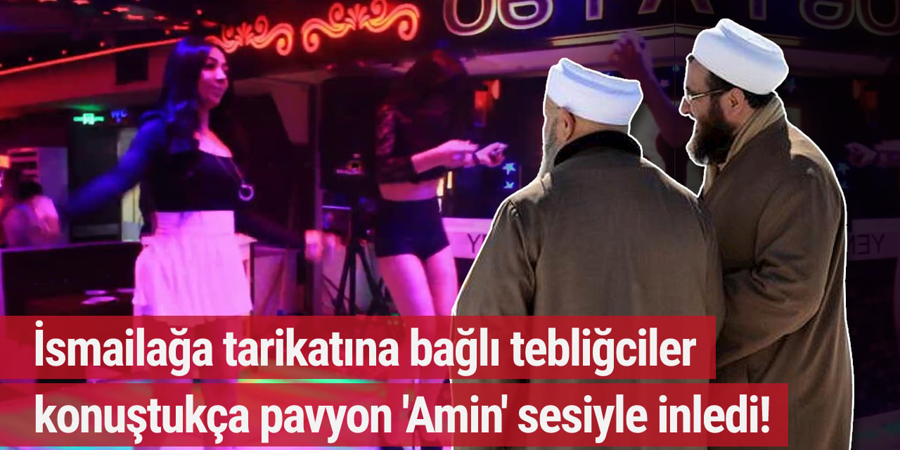 İsmailağa tarikatından iki kişi pavyona dalıp mikrofonu kaptı...