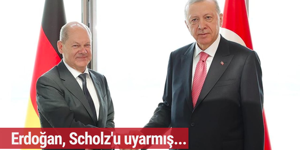 Erdoğan'dan Scholz'la görüşmesiyle ilgili dikkat çeken açıklamalar! ''Dedim ki yanlış yapıyorsunuz...''