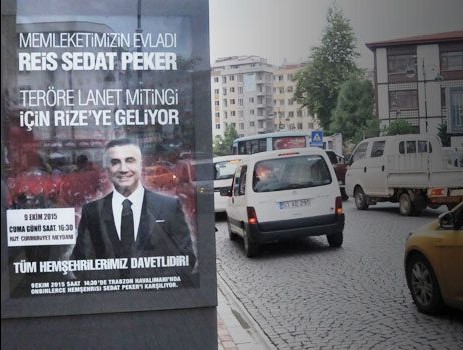 Çete liderinden teröre lanet mitingi