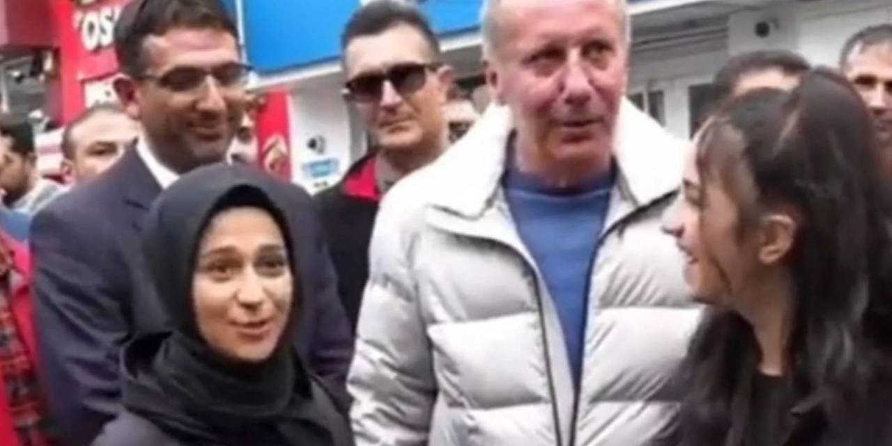 Muharrem İnce kendisini tanımayıp fotoğraf çektiren kadını fena tiye aldı!