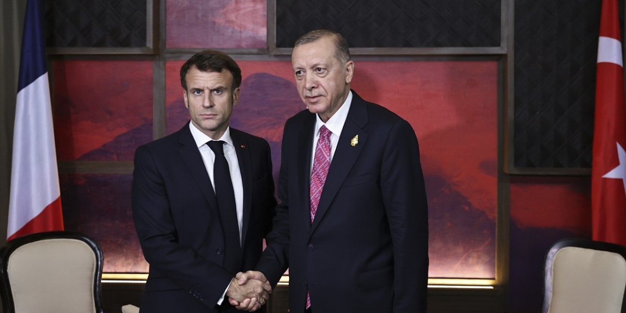 Erdoğan, Fransa Cumhurbaşkanı Macron ile bir araya geldi