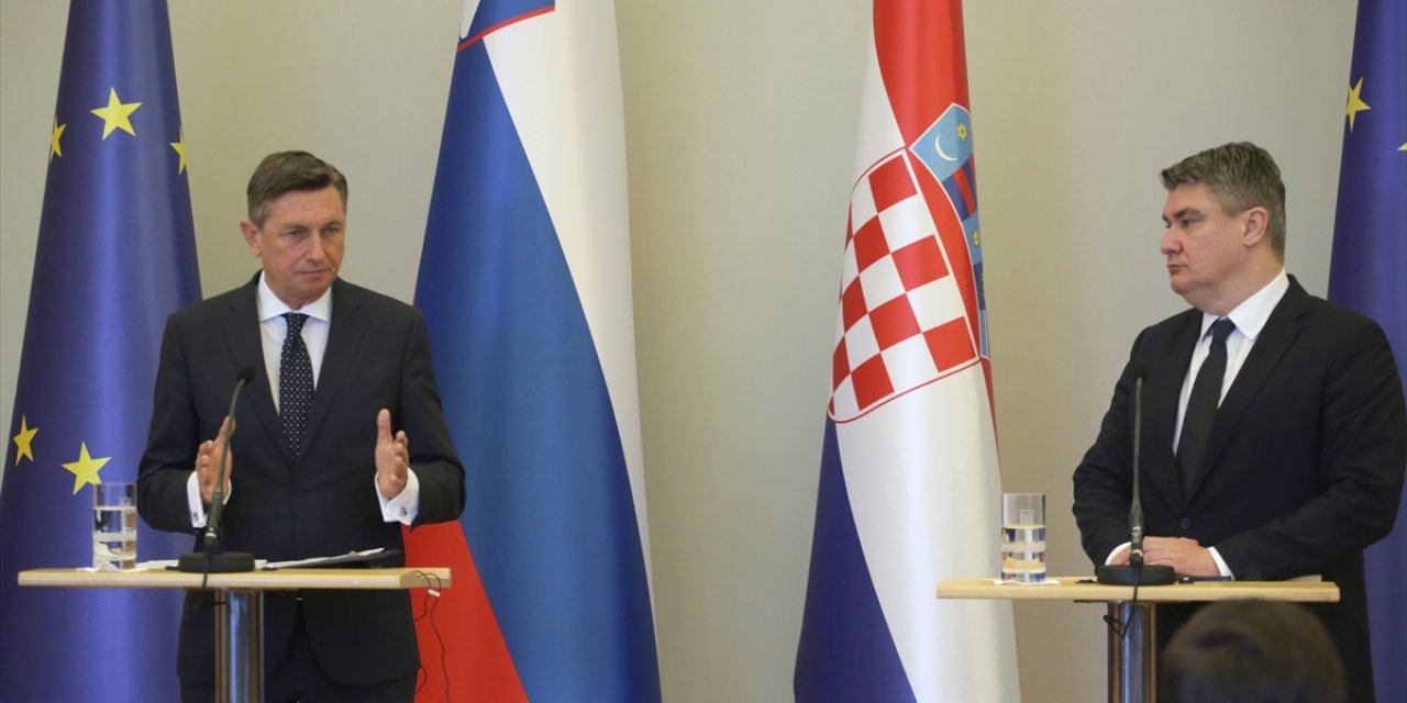 Hırvatistan Cumhurbaşkanı Milanovic, Slovenyalı mevkidaşı Pahor ile görüştü