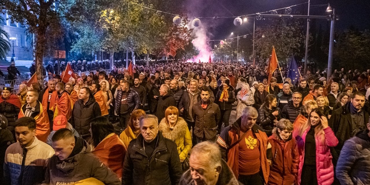 Karadağ'da erken genel seçim talebiyle düzenlenen gösteriler devam ediyor