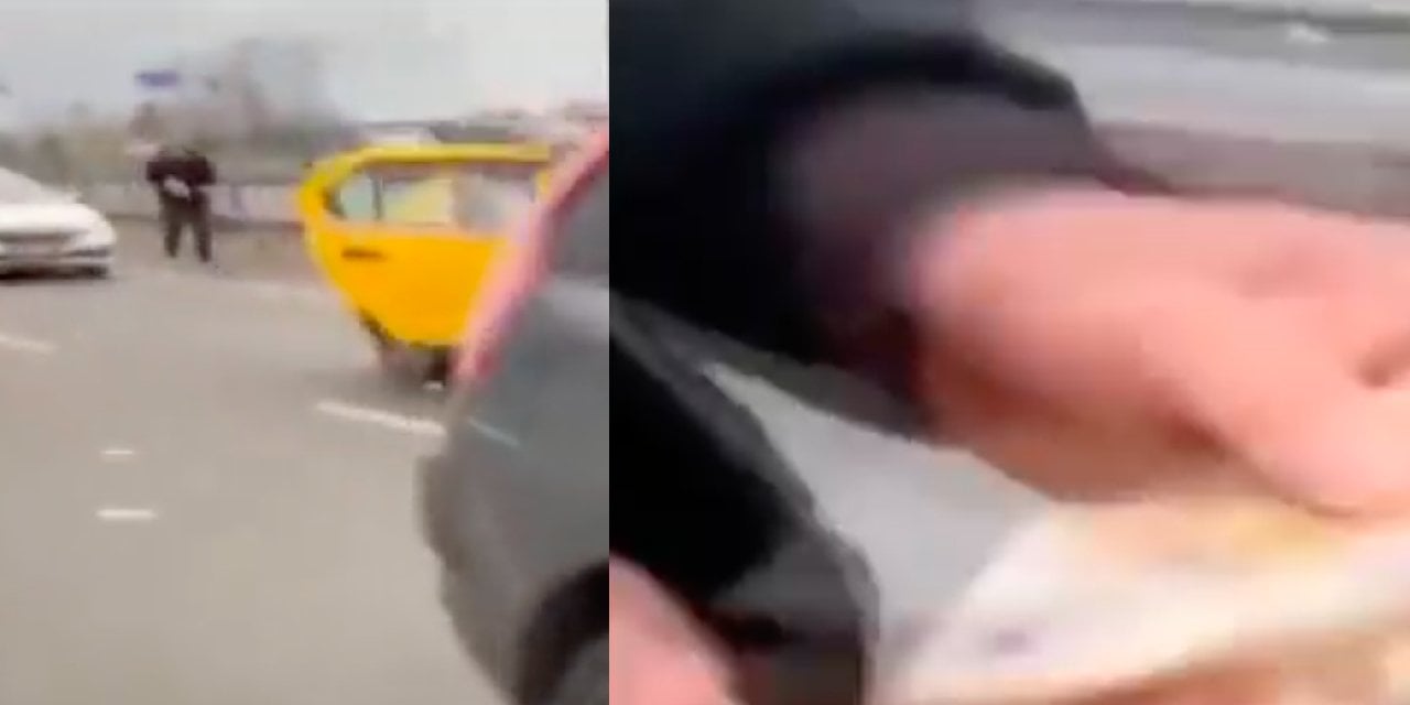 Kuryenin taşıdığı 150 bin Euro yola saçıldı! Kapanın elinde kaldı...