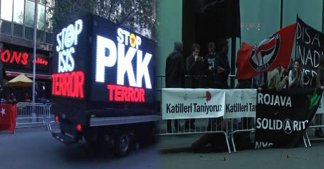 New York’ta karşılıklı protesto