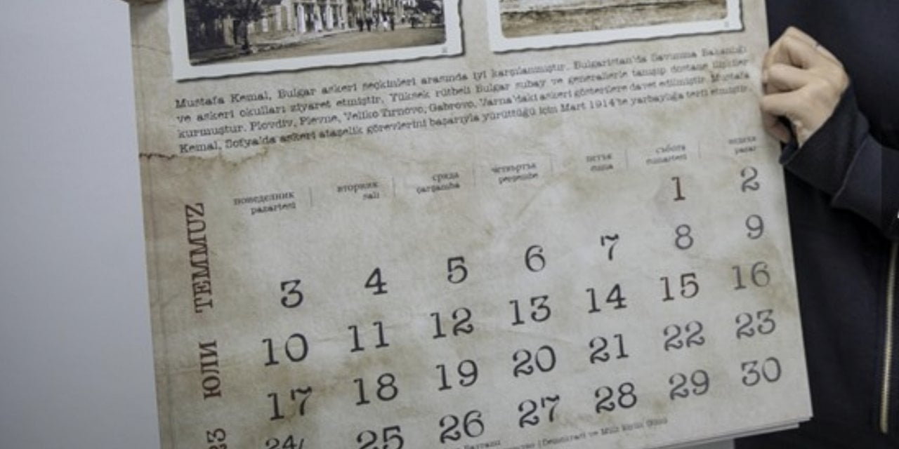 Bulgaristan Büyükelçiliği "Atatürk'ün Gözünden Bulgaristan 1913-1915" temalı 2023 takvimi hazırladı