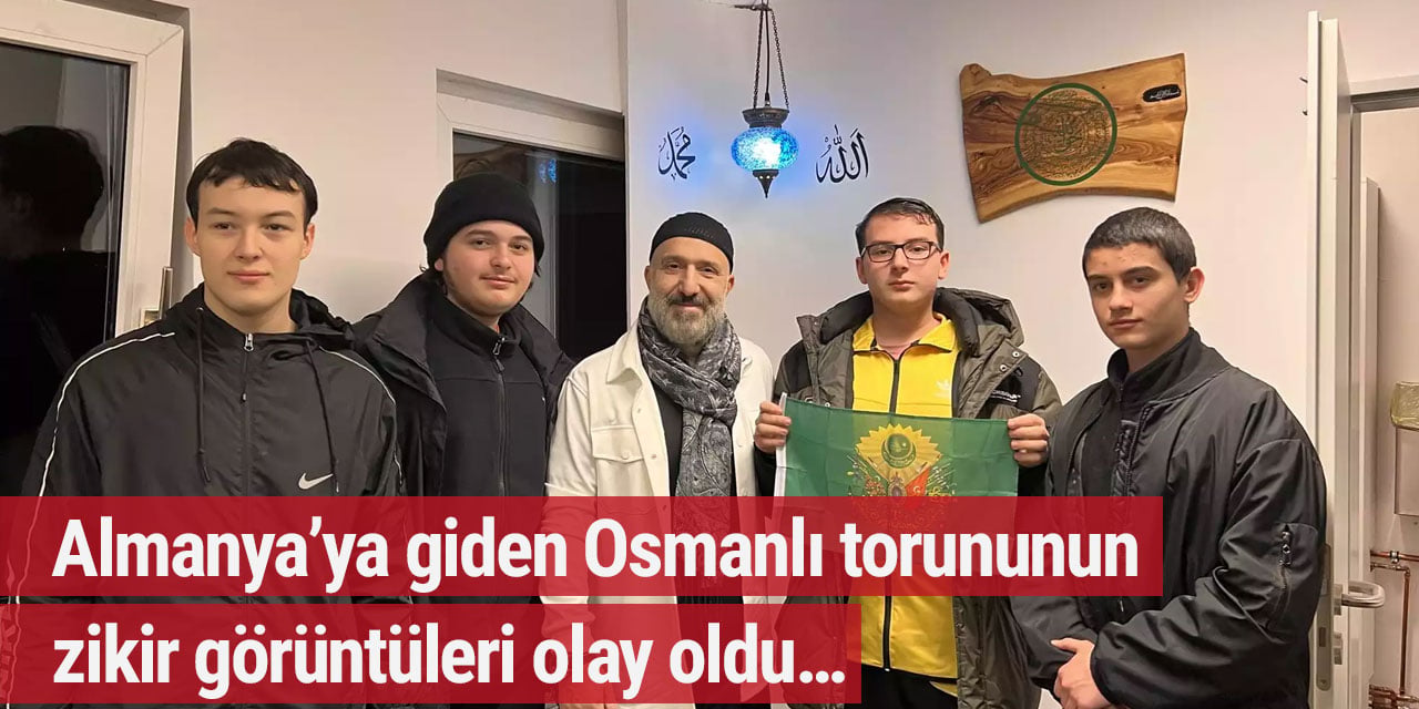 Kendinden 'Sultan Abdulhamid Han Torunu' olarak bahseden Osmanoğlu Berlin'de zikir çekti