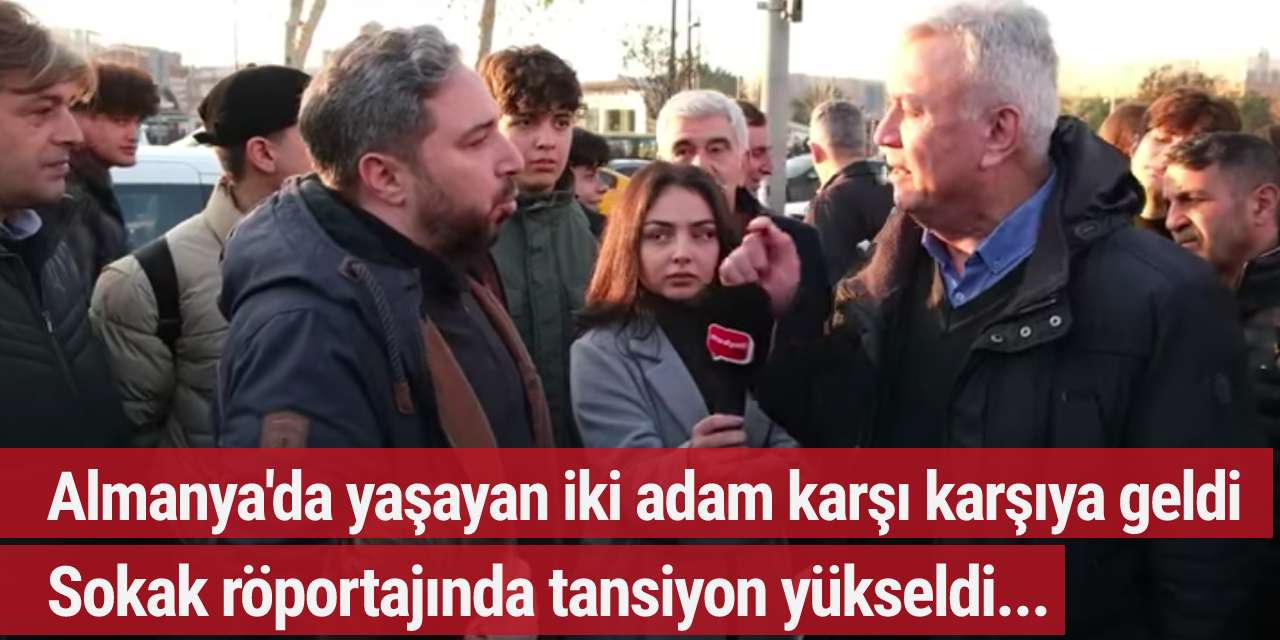 Almanya'da yaşayan iki Türk karşı karşıya geldi...Tansiyon yükseldi!