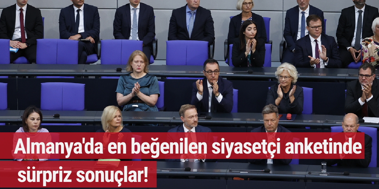 Almanya'da en beğenilen siyasetçi anketinde sürpriz sonuçlar!