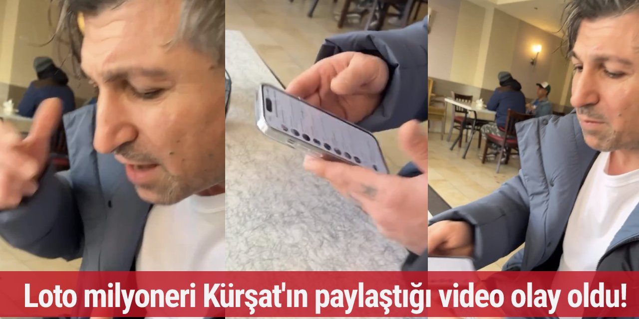 Loto milyoneri Kürşat'ın paylaştığı video olay oldu! Gösterdiği Türkçe mesaj dikkat çekti