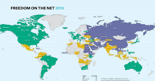 Türkiye’de internet ’kısmen özgür’