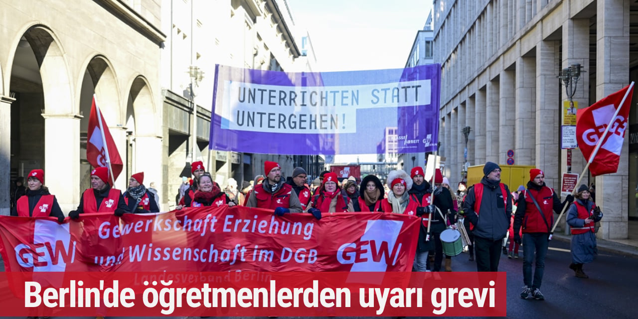 Berlin'de öğretmenlerden uyarı grevi