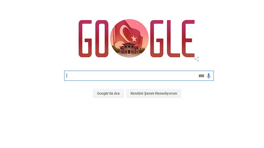 Google'dan Cumhuriyet Bayramı'na özel logo