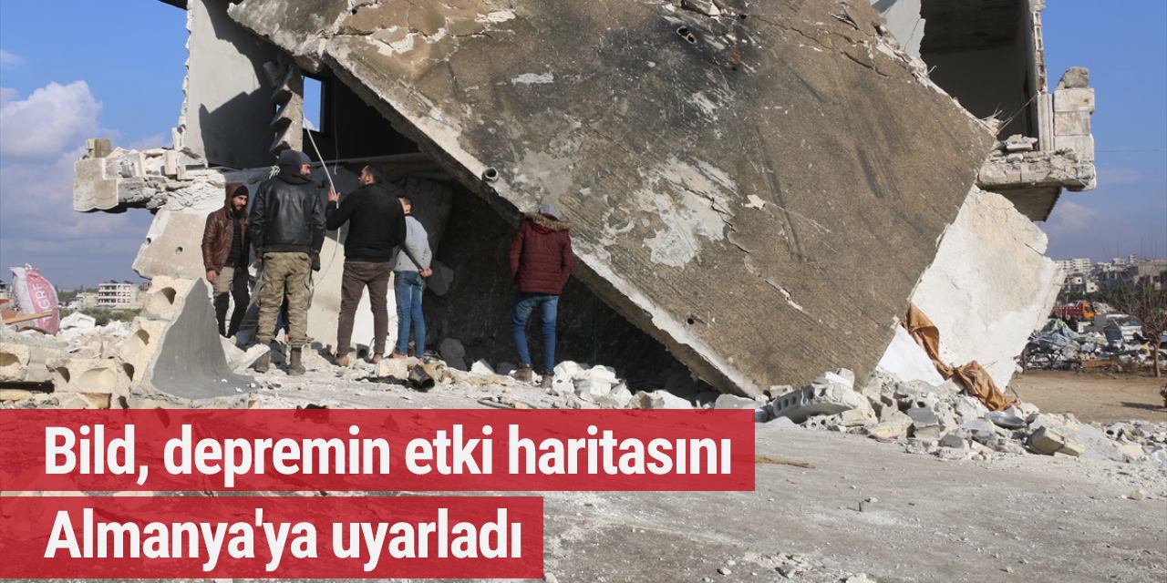 Bild, depremin etki haritasını Almanya'ya uyarladı