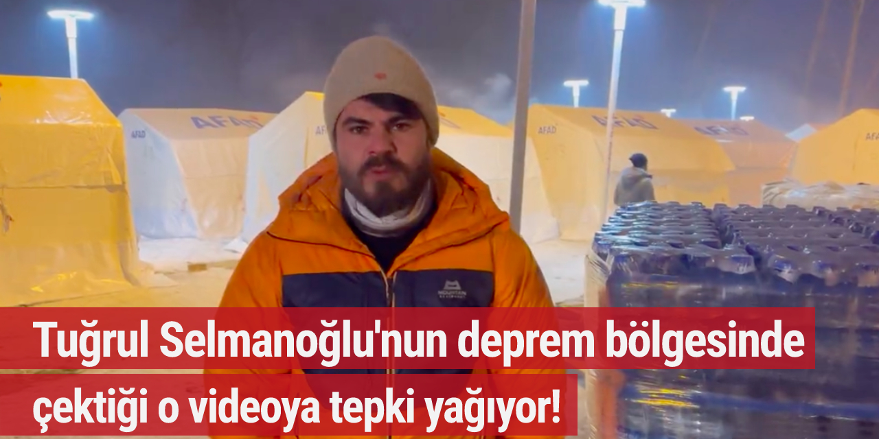 Tuğrul Selmanoğlu'nun deprem bölgesinde çektiği o videoya tepki yağıyor! ''400 Euroluk montunla....''