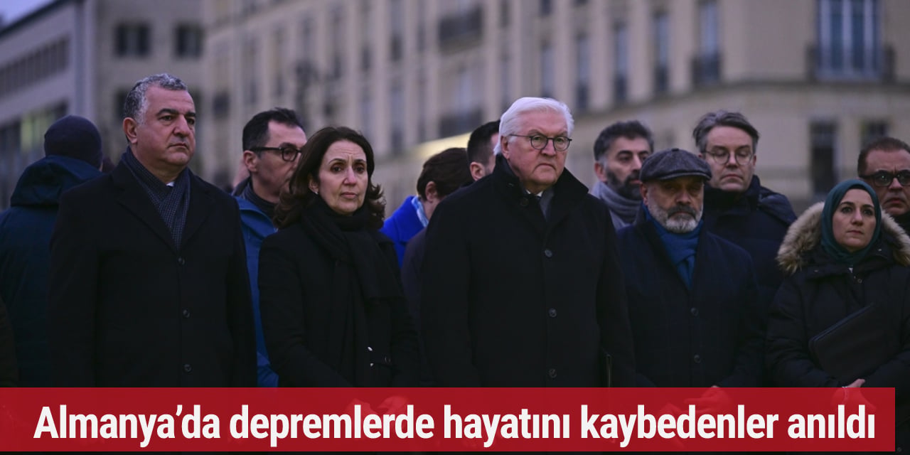 Almanya’da, depremlerde hayatını kaybedenler anıldı