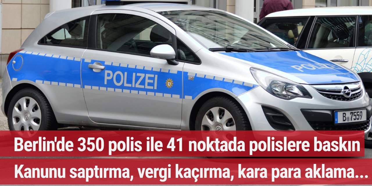 Berlin'de polisler polislerin evlerini bastı