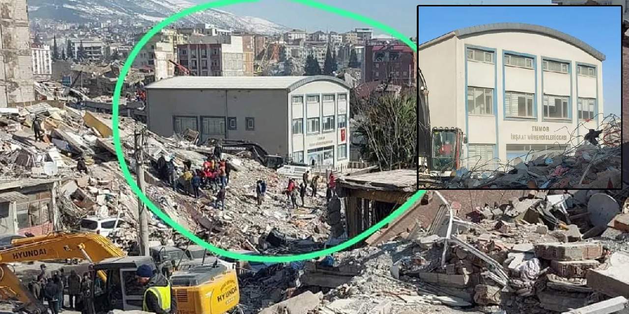 Bir tek İnşaat Mühendisleri Odası’nın yıkılmadı... İşte nedeni!