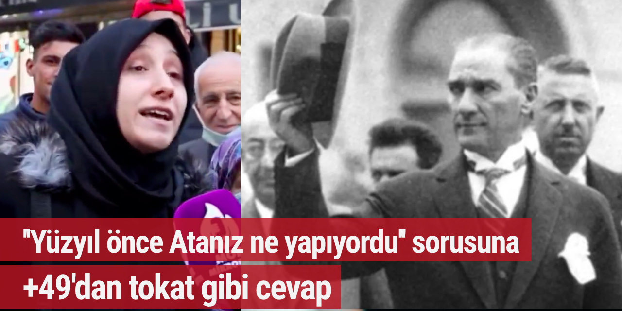 ''100 yıl önce Almanya tren yaparken senin Ata'n ne yapıyordu'' sorusuna +49'dan tokat gibi cevap!
