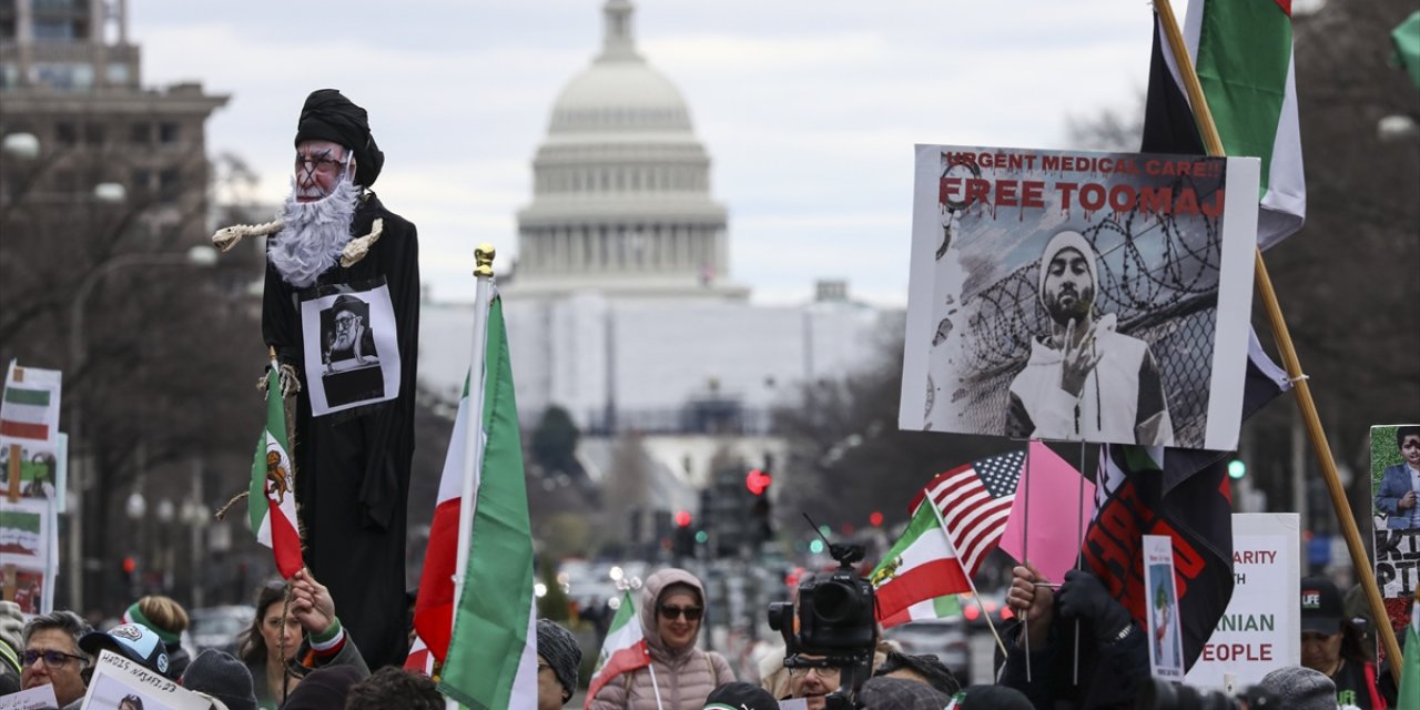 Washington'dan İran'daki protestolara destek yürüyüşü