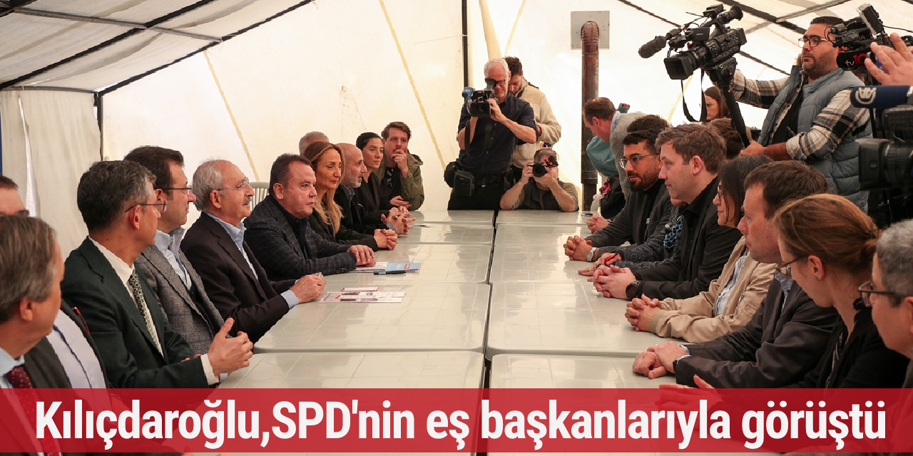 Kılıçdaroğlu, SPD'nin eş başkanlarıyla görüştü