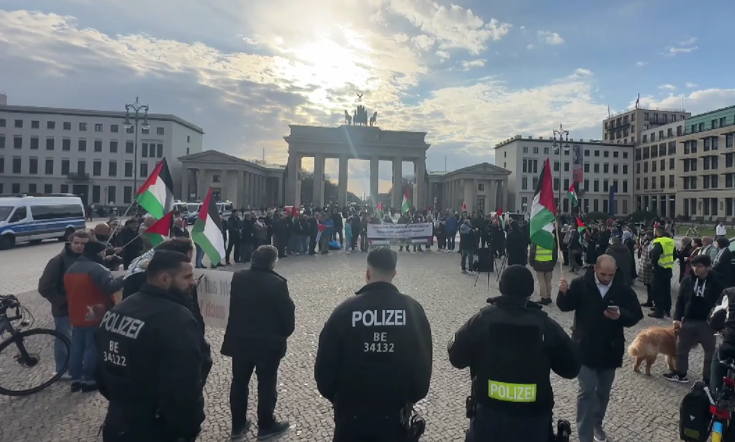 Berlin'de Mescid-i Aksa baskını protestosu