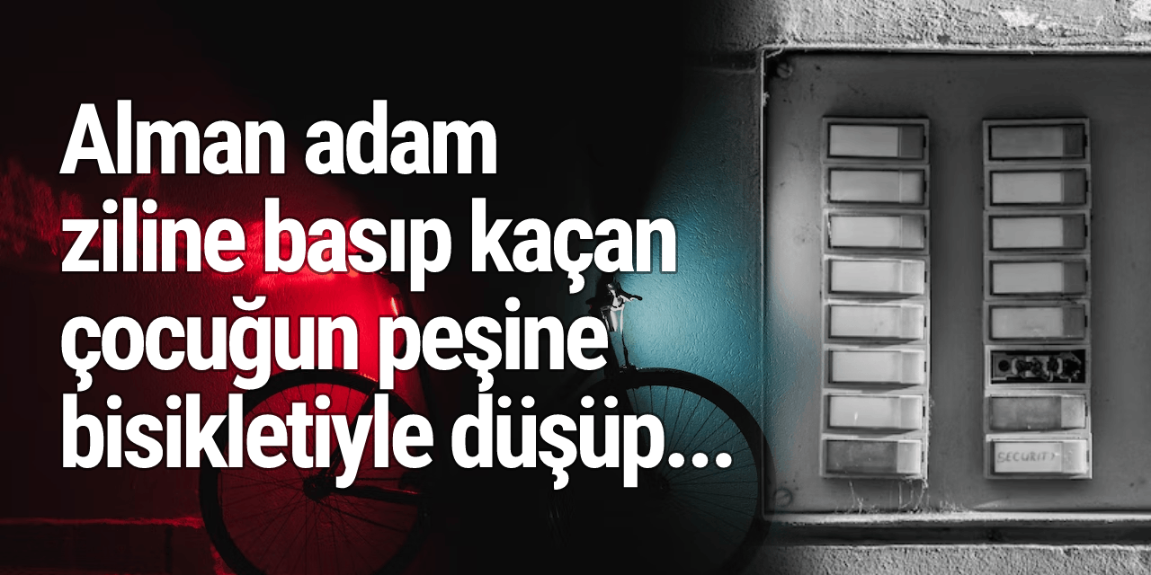 Baden-Württemberg'deki küçük çocuk 'zile basıp kaçma' şakası yapmak istemişti... Bakın başına neler geldi!