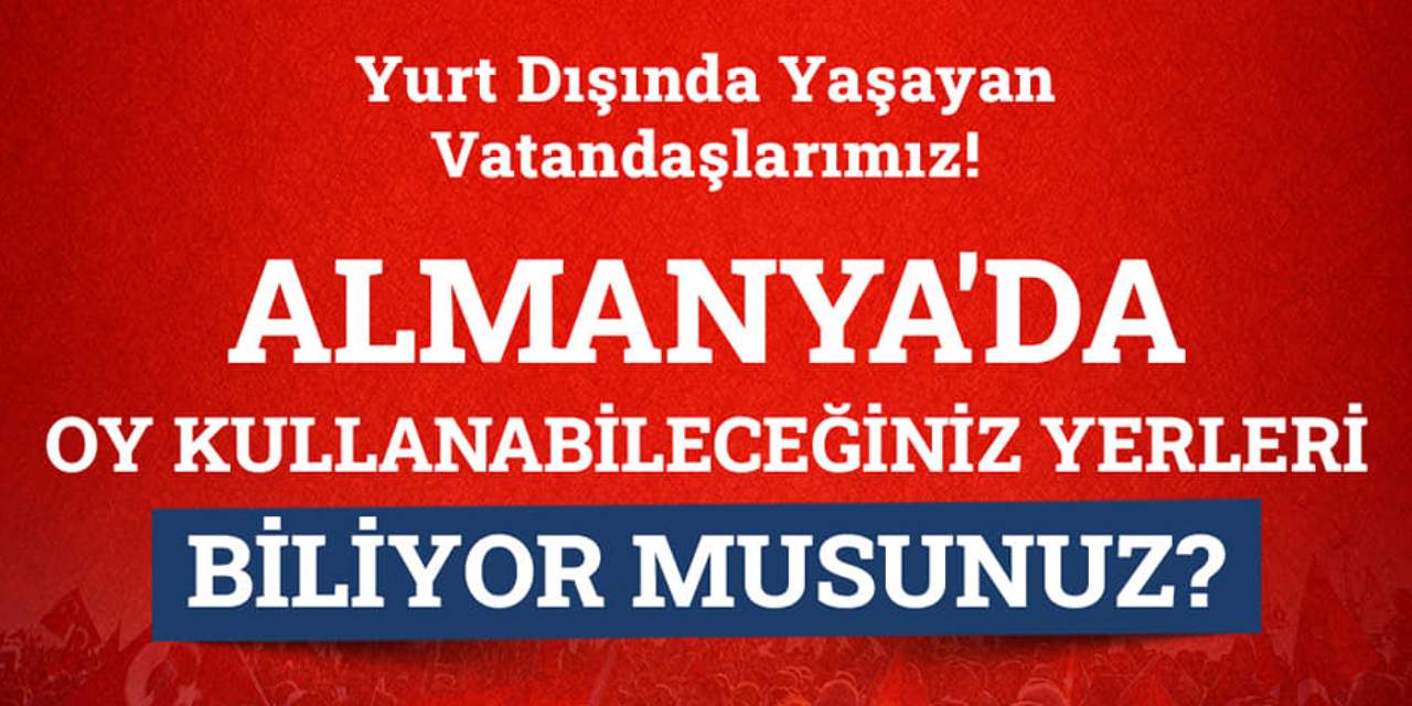 Almanya'da oy kullanabileceğiniz yerleri biliyor musunuz?